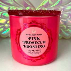 Bath And Body Works 3wickcandle Pink Prosecco Frosting
